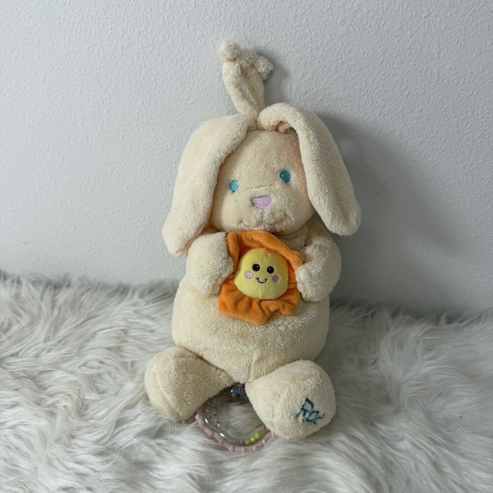 Kids II RAE Bunny Rabbit You Are My Sunshine Plush Music Crib Pull Toy NO SOUND